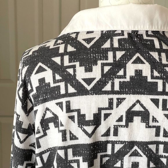 Eyeshadow Womens LS Layered-Look Pullover Blouse 3XL - Picture 8 of 12